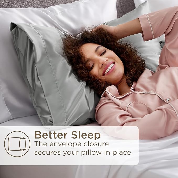 100% Natural Mulberry Silk Pillowcase – Soft, Cooling & Smooth for Hair & Skin