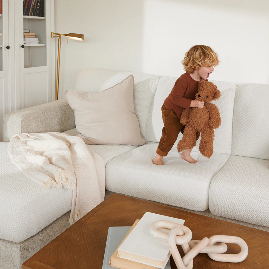Premium Stretch Velvet Sofa Cover – Washable, Non-Slip, Pet & Kid Friendly