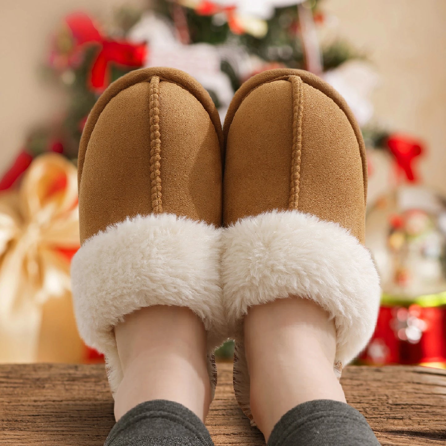 ComfyFur Women's Memory Foam Slippers
