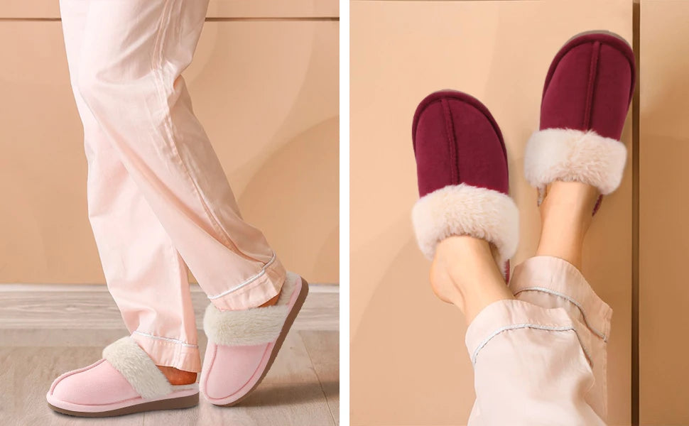 ComfyFur Women's Memory Foam Slippers