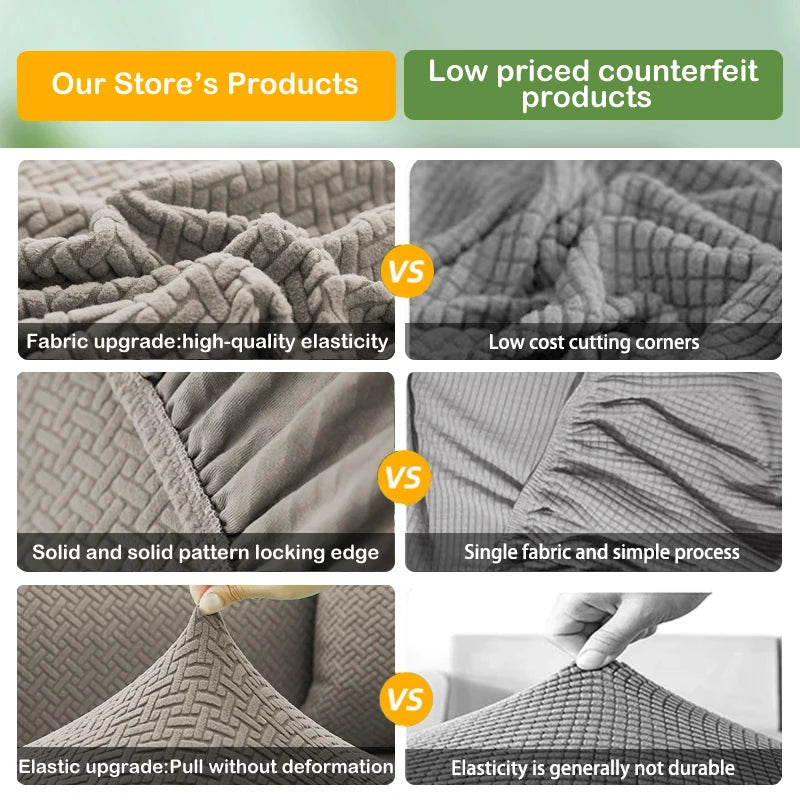 Premium Stretch Velvet Sofa Cover – Washable, Non-Slip, Pet & Kid Friendly