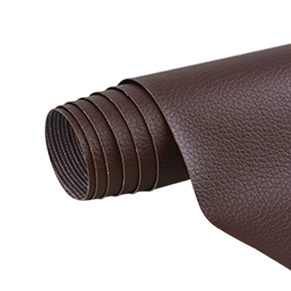 Self-adhesive leather repair patch