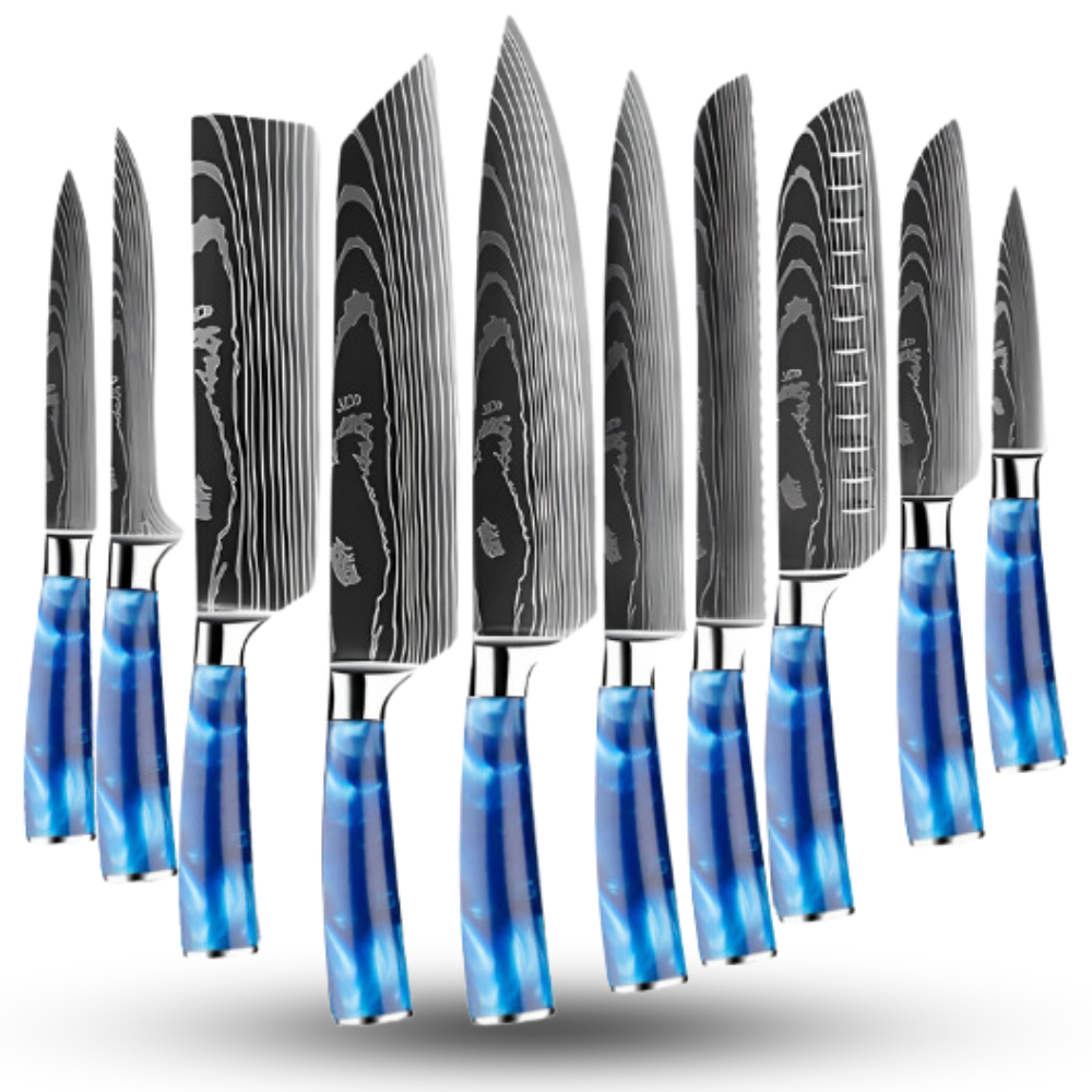 Ocean Blue Japanese Knives