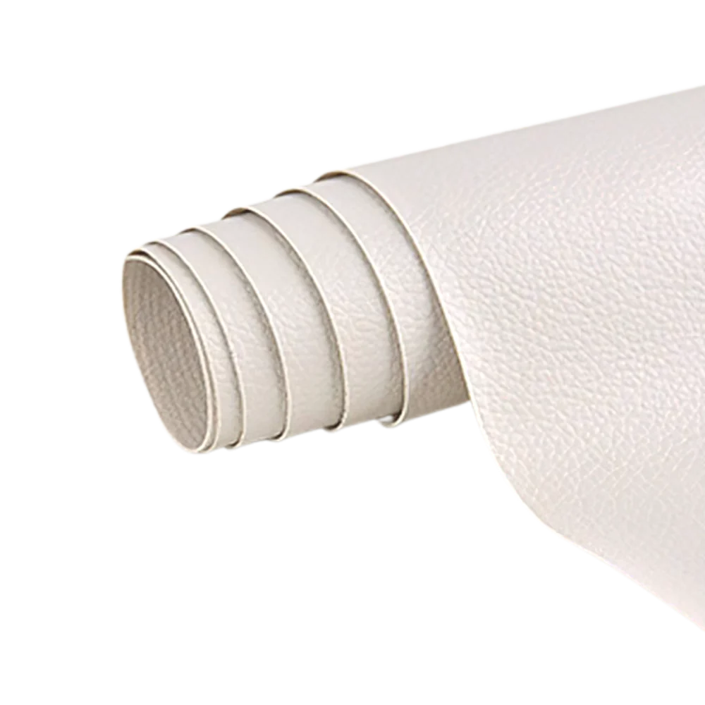 Self-adhesive leather repair patch
