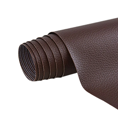 Self-adhesive leather repair patch