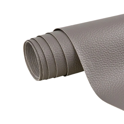 Self-adhesive leather repair patch