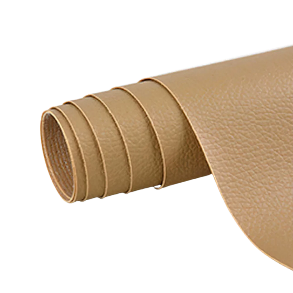 Self-adhesive leather repair patch
