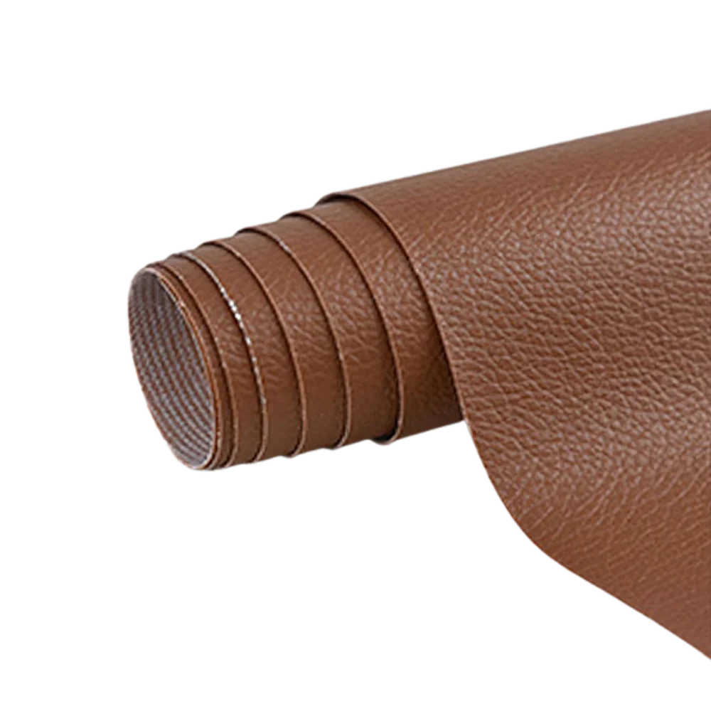 Self-adhesive leather repair patch