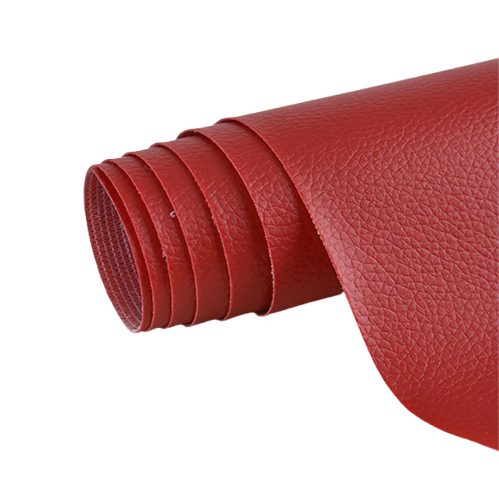Self-adhesive leather repair patch