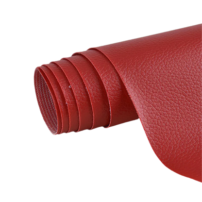 Self-adhesive leather repair patch