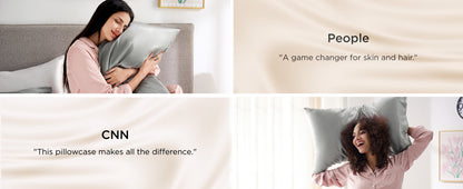 100% Natural Mulberry Silk Pillowcase – Soft, Cooling & Smooth for Hair & Skin