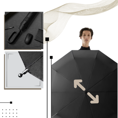 Automatic Lock Wind Resistant Umbrella