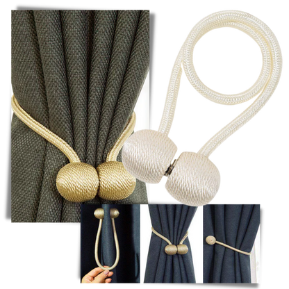 2-Pack Magnetic Curtain Buckles