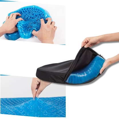 Gel seat cushion for pressure relief