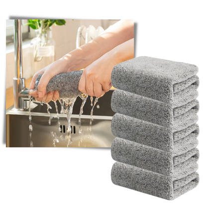 Absorbent Microfiber Bamboo Dishcloth