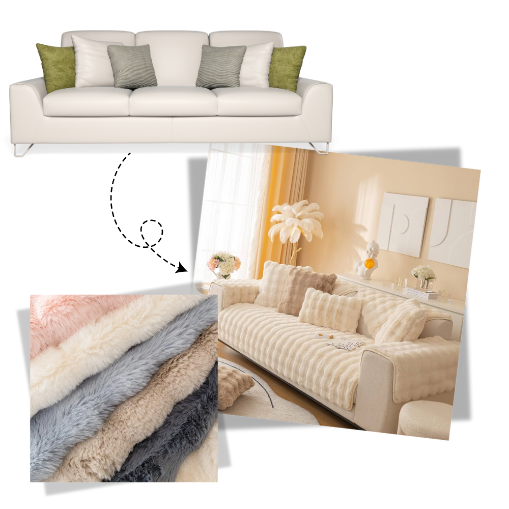 Luxurious Polyester Plush Couch Covers