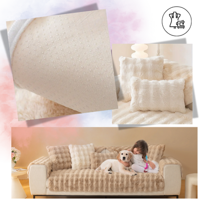 Luxurious Polyester Plush Couch Covers