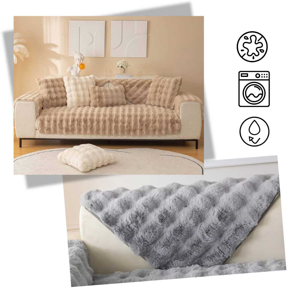 Luxurious Polyester Plush Couch Covers