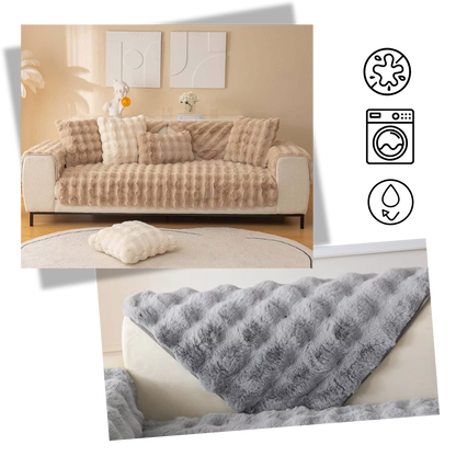 Luxurious Polyester Plush Couch Covers