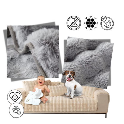 Luxurious Polyester Plush Couch Covers