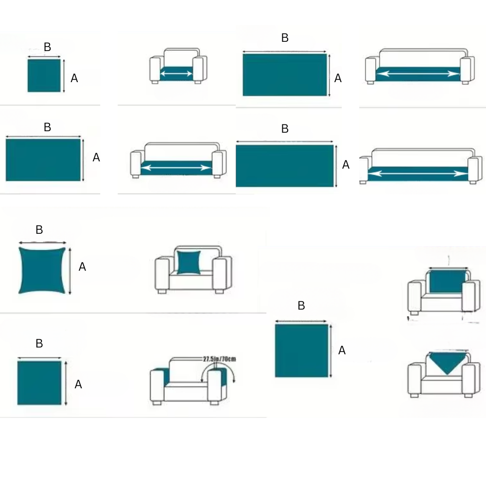Luxurious Polyester Plush Couch Covers