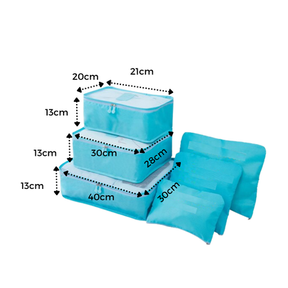 Set of 6 Small Travel Bags for Suitcase
