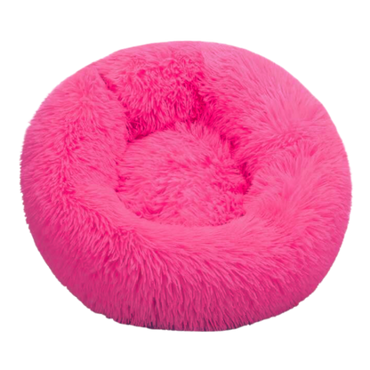 Fluffy Plush Donut Pet Bed