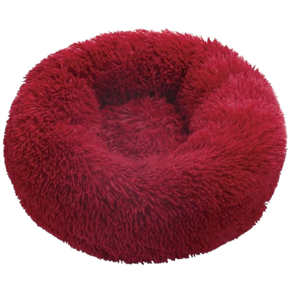 Fluffy Plush Donut Pet Bed